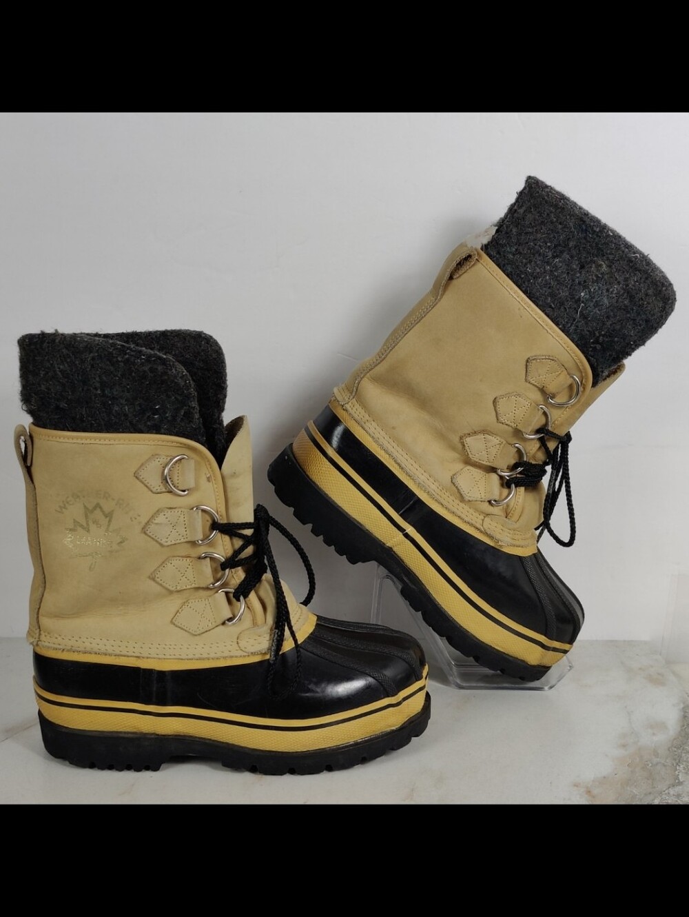 VTG Discontinued Weather Rite Men's Steel Shank Insulated Winter Pac Boots, Sz 7
